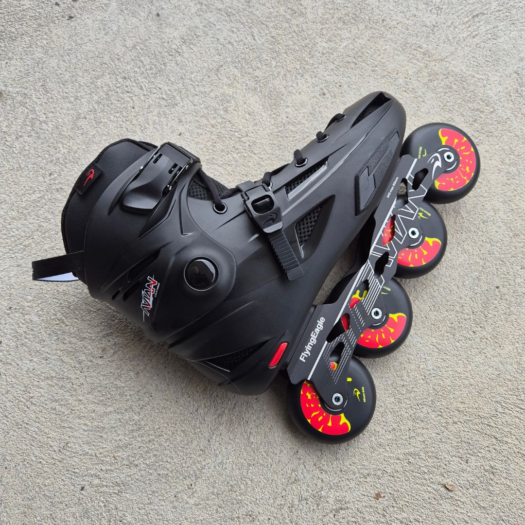 Flying Eagle Taffies Outdoor Inline Skate Wheels 80mm 84a Black - Lucky Skates 