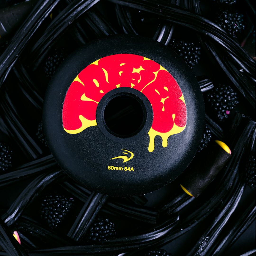 Flying Eagle Taffies Inline Wheels Black 80mm 84A - 4 Pack