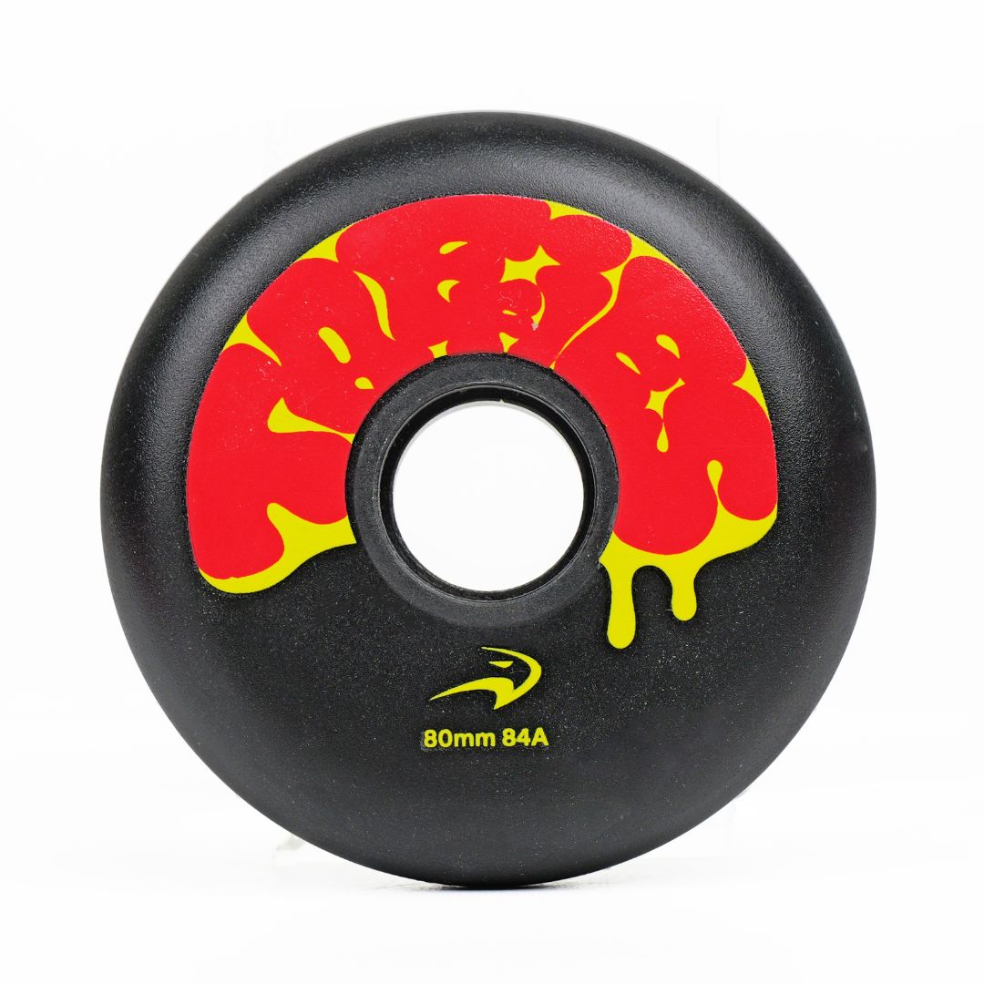Flying Eagle Taffies Outdoor Inline Skate Wheels 80mm 84a Black - Lucky Skates 