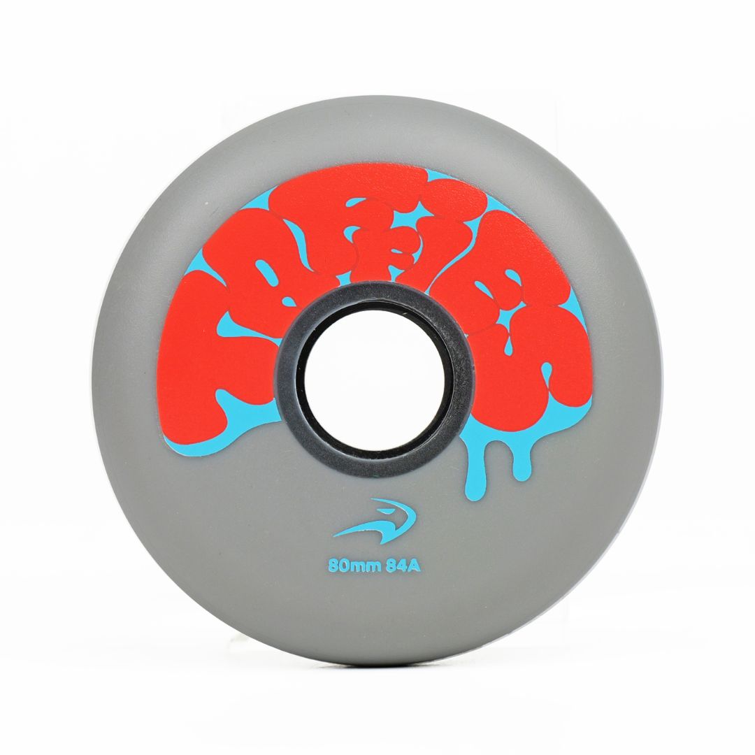 Flying Eagle Taffies Outdoor Inline Skate Wheels 80mm 84a Grey - Lucky Skates 