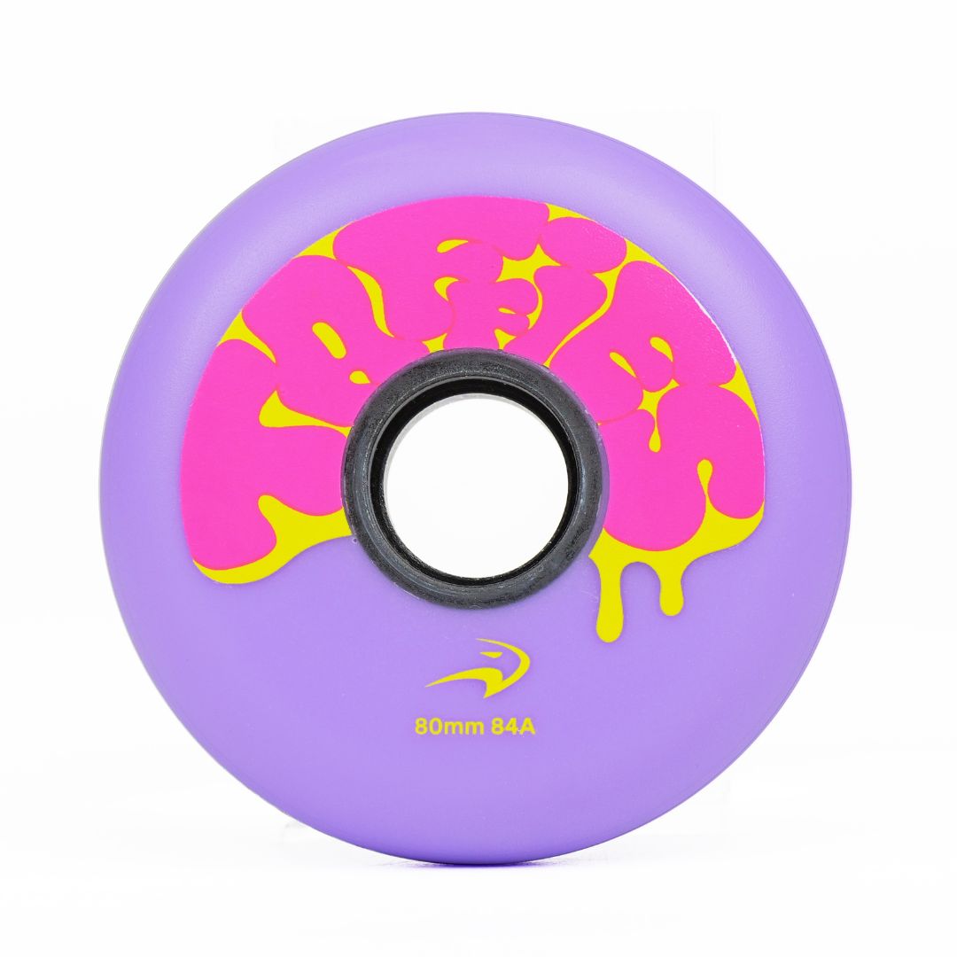 Flying Eagle Taffies Outdoor Inline Skate Wheels 80mm 84a Purple - Lucky Skates 