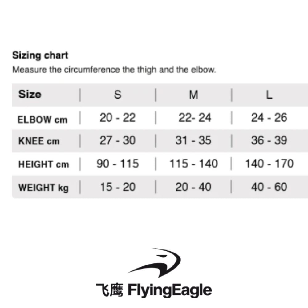 Flying Eagle Valiant Pro Junior Protective Gear Black