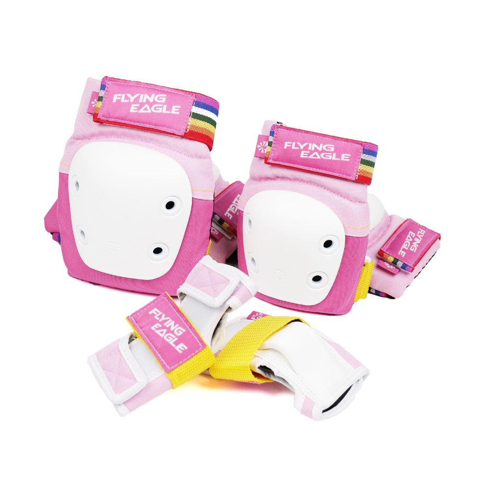 Flying Eagle Valiant Pro Junior Protective Gear Rainbow Pink