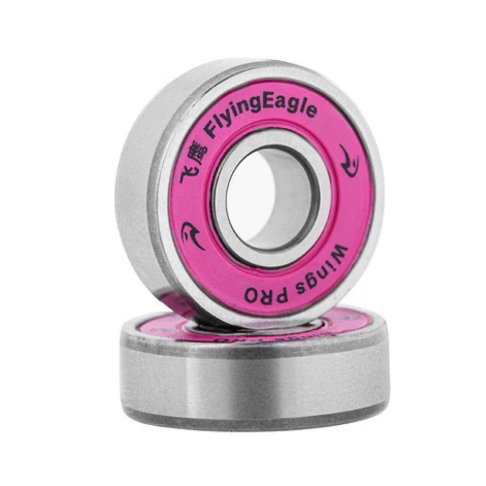 Flying Eagle Wings Pro Skate Bearings 608 8mm Pink - Lucky Skates 