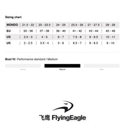 Flying Eagle Avian Inline Skates Size Chart - Lucky Skates 