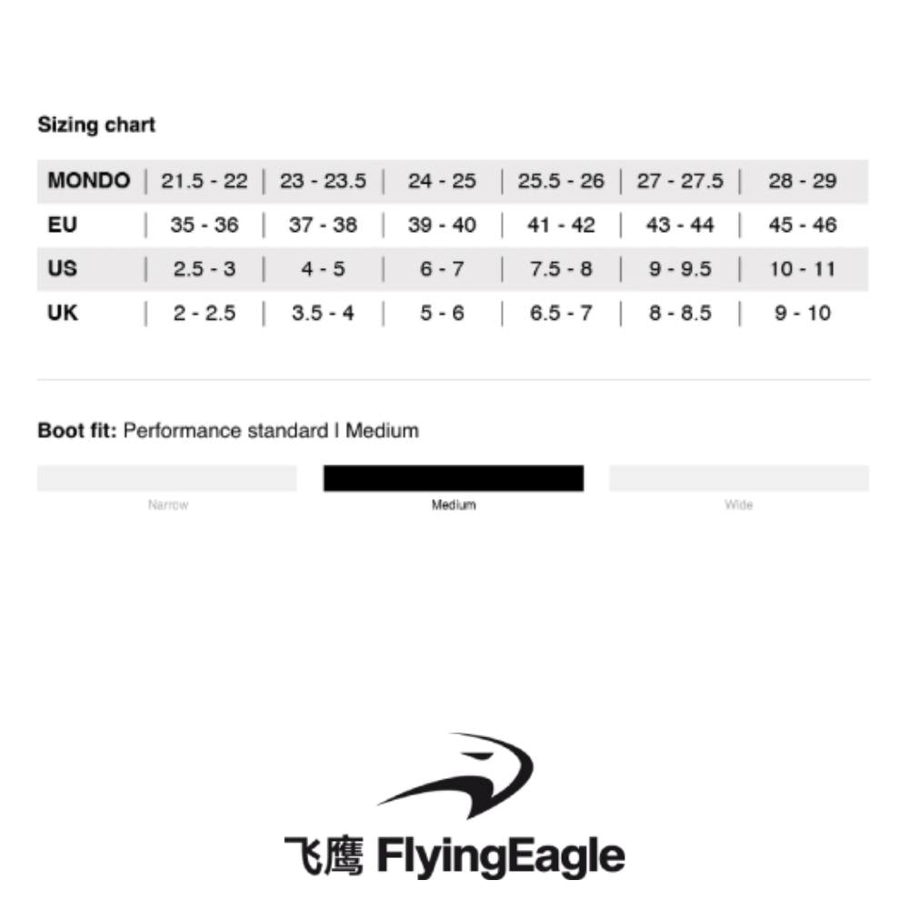 Flying Eagle Avian Inline Skates Size Chart - Lucky Skates 