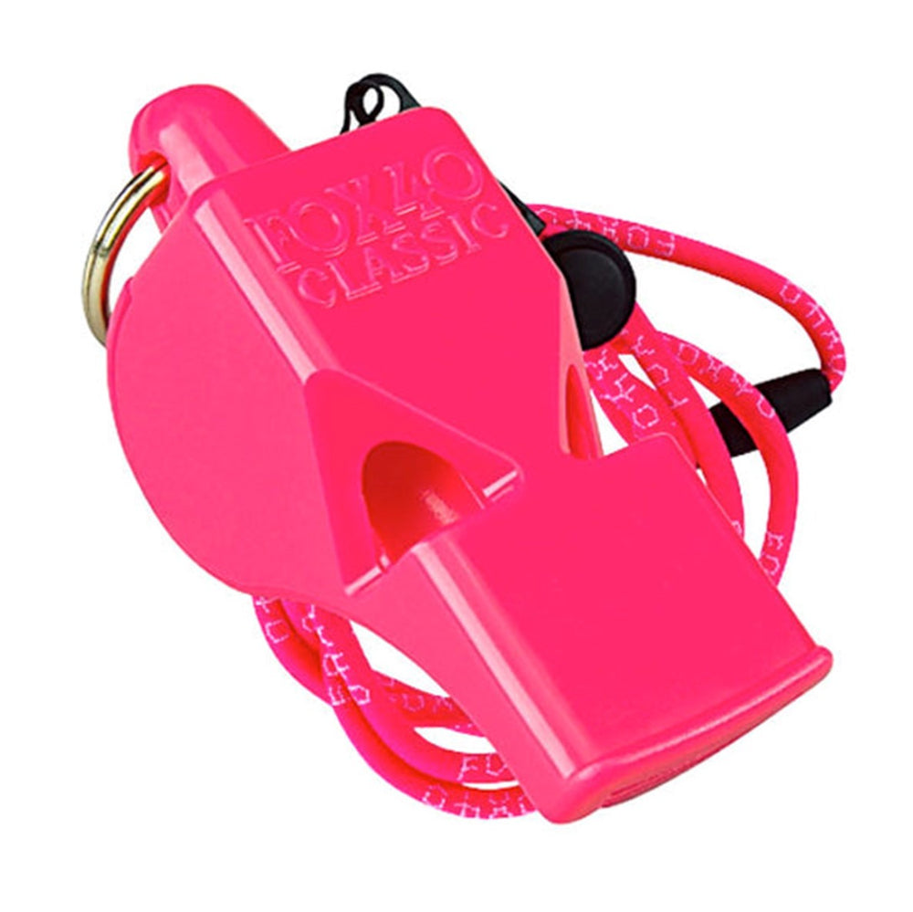 Fox 40 Neon Pink Whistle with lanyard - Lucky Skates 