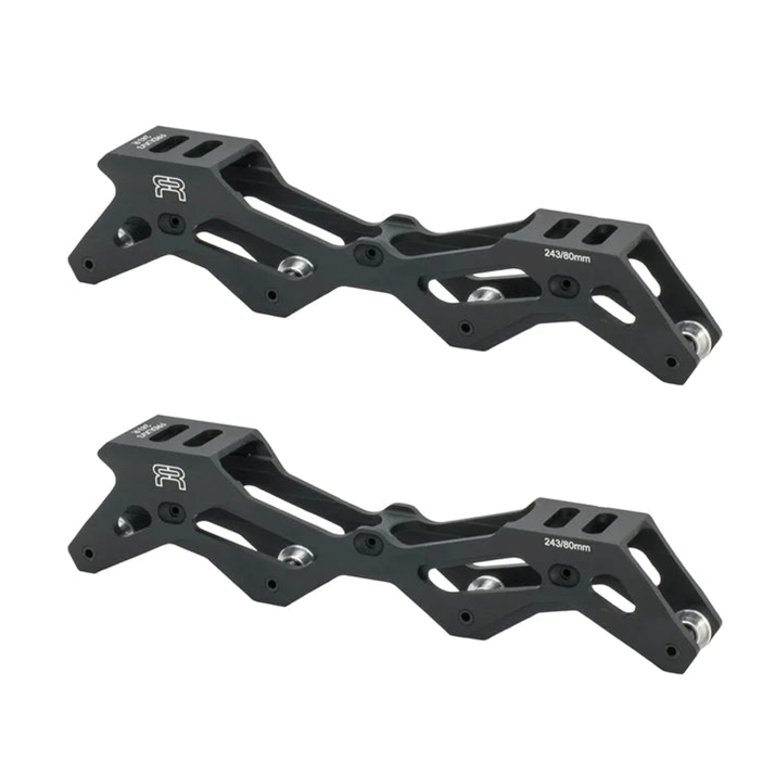 FR 4D Flat Inline Skate Frames 243mm 80mm - Lucky Skates