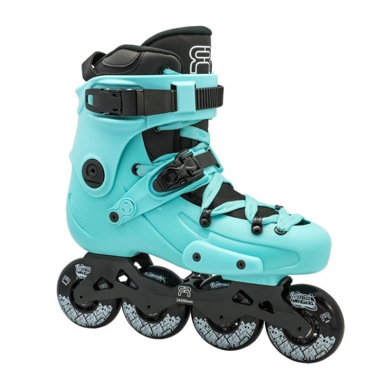 FR FR1 80mm Teal Blue Inline Urban Skates - Lucky Skates