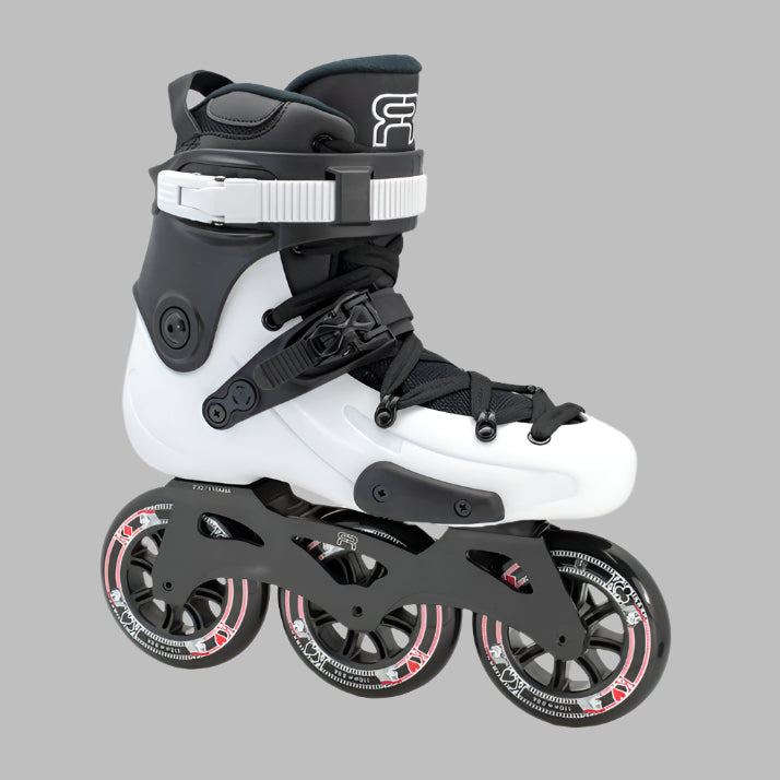 FR FR3 310 White Inline Tri 110mm Skates - Lucky Skates