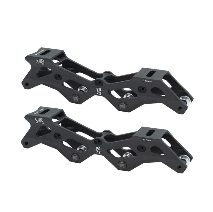 FR Freestyle Inline Skate Frames 90mm 72mm Rockered Black 237mm - Lucky Skates
