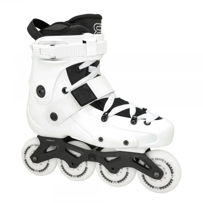 FR Skates FRX 80 White Inline Skates - Lucky Skates 