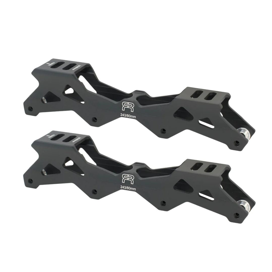 FR 4D 80mm 243mm Flat Inline Skate Frames - Lucky Skates 