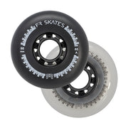 FR Downtown Inline Wheels 80mm 85A Black Clear - Lucky Skates