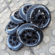 FR Downtown Inline Skate Wheel 110mm 85A Black - 6 Pack - Lucky Skates 