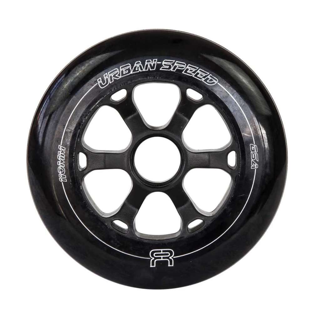 FR Speed Black Inline Wheels 110mm 85A - Lucky Skates 