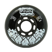 FR Street Invaders Black Inline Skate Wheels - 4 Pack - Lucky Skates