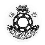 FR skates Street Invaders Inline Skate Wheel 84A White - Lucky Skates