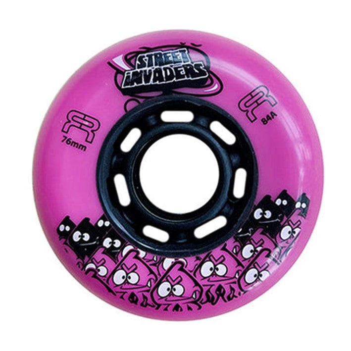 FR Street Invaders Pink Inline Wheel 72mm 84A *2 left"