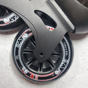 FR Street King Black Inline Skate Wheel 110mm 88A - Lucky Skates