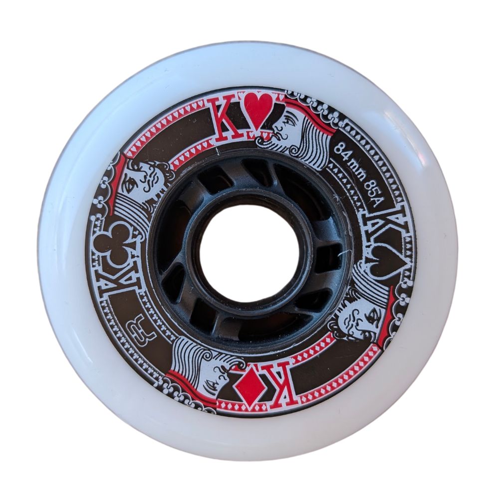 FR Skates Street King Inline Skate Wheel white 84mm 85a - Lucky Skates