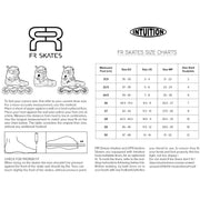 FR UFR Street AP Intuition Black Boots Size Chart - Lucky Skates