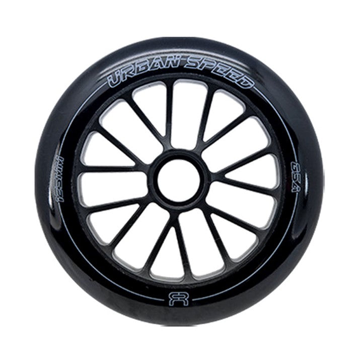 FR Urban Speed Inline Wheel Black 125mm 85a 6 Pack - Lucky Skates
