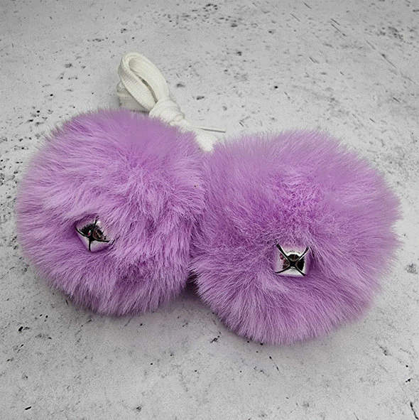Fuzzy Roller Skate Pom Poms - Lucky Skates