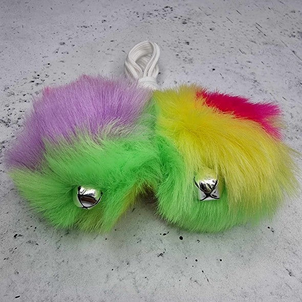 Fuzzy Roller Skate Pom Poms - Lucky Skates