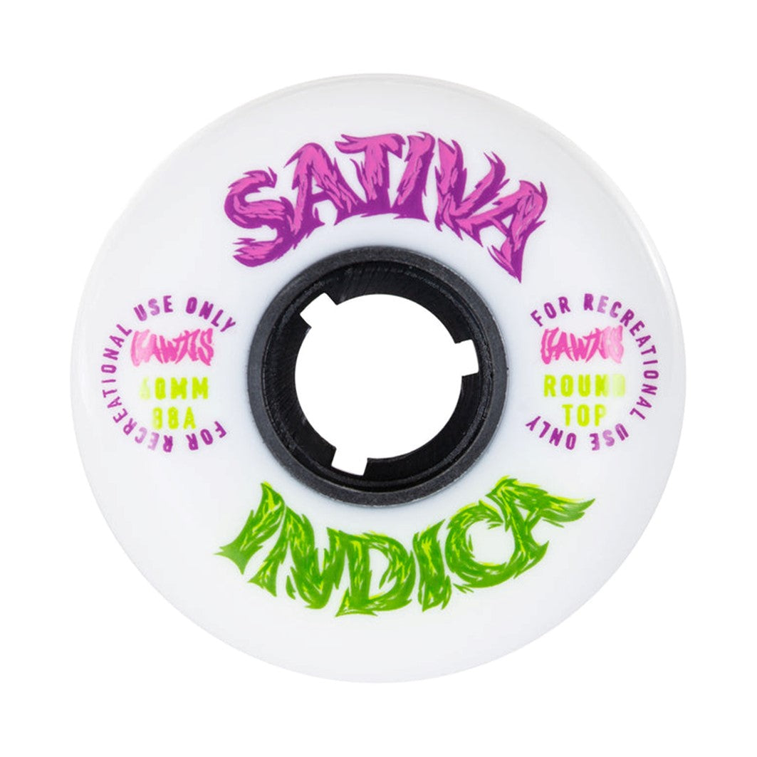 Gawds Team Weed III Aggressive Inline Wheel White 60mm 88A - 4 Pack - Lucky Skates