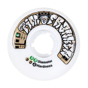 Gawds Tim Franken II White Aggressive Inline Wheels - 4 Pack - Lucky Skates
