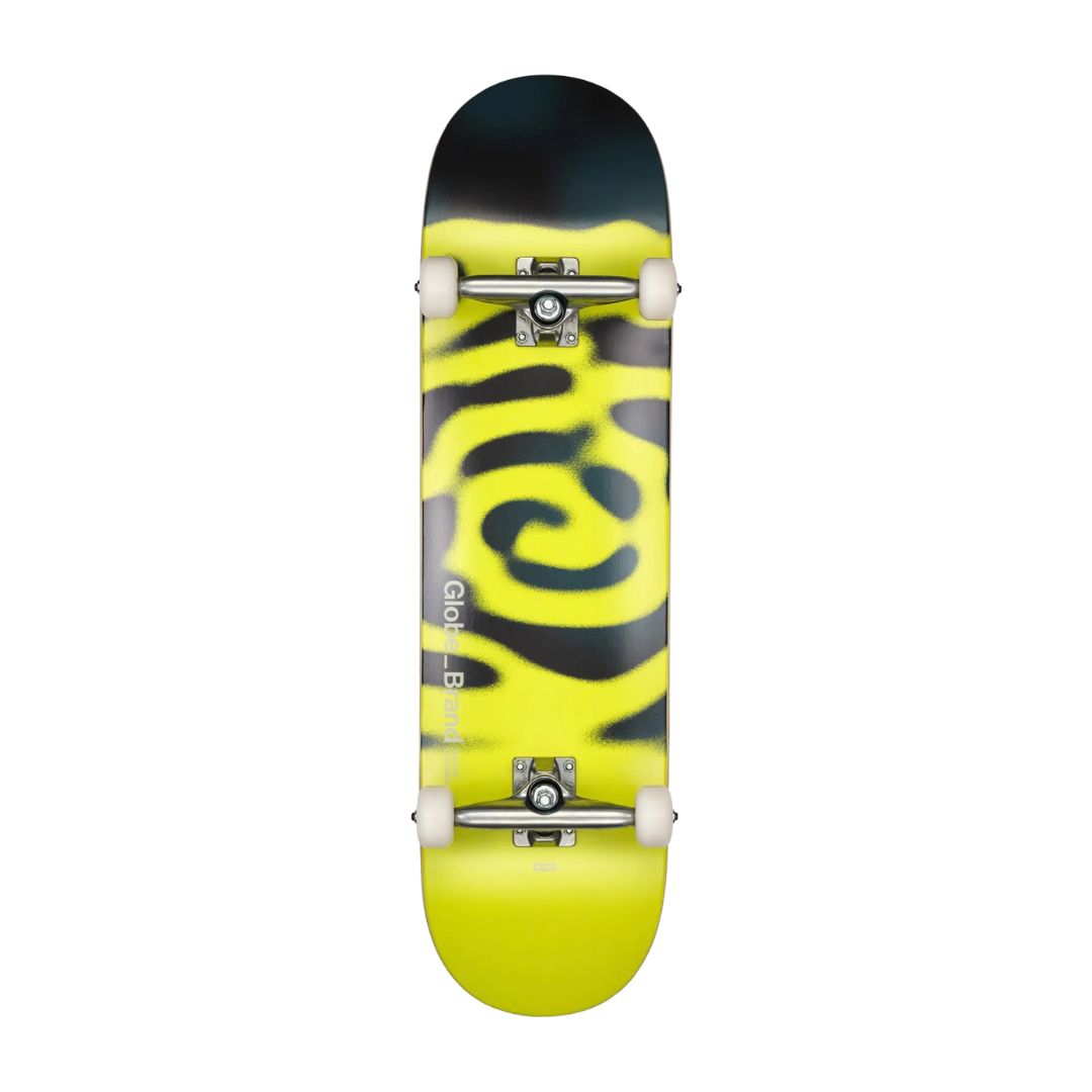 Globe G0 Pond Toxic Swamp 8.5" Skateboard Complete Yellow Black - Lucky Skates