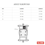 Globe Goodstock Adult Pad Set Size Chart - Lucky Skates