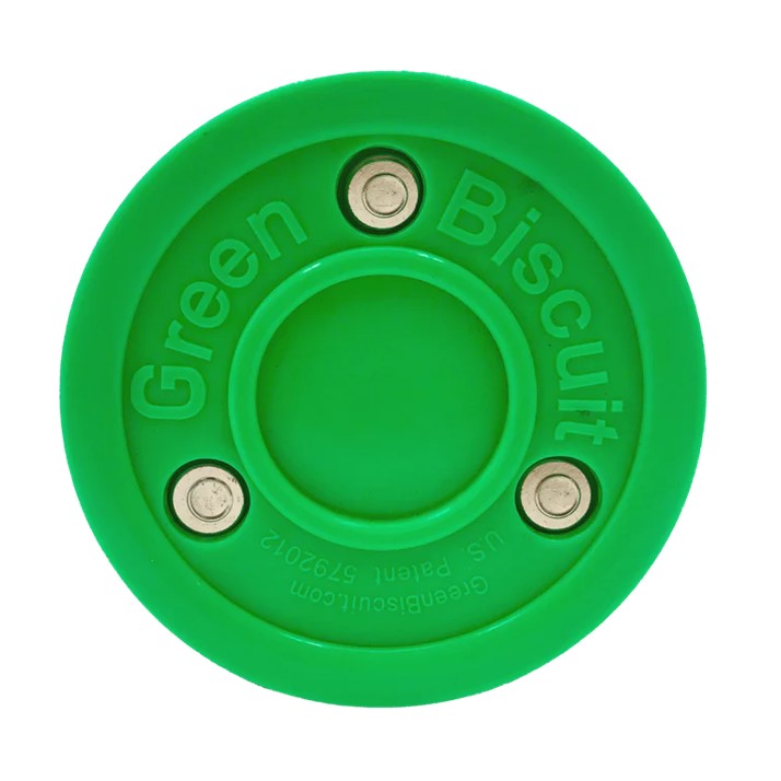 Green Biscuit Street Roller Hockey Outdoor Puck - Lucky Skates