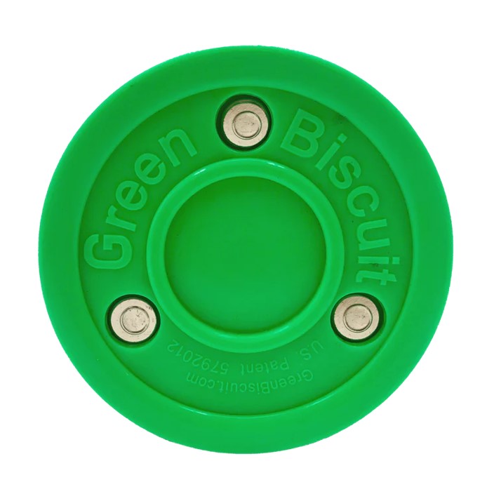 Green Biscuit Hockey Puck - Lucky Skates