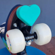 Grindstone Heartstopper Roller Skate Heart Shaped Toe Stops Love Heart Aqua - Lucky Skates