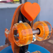 Grindstone Heartstopper Roller Skate Heart Shaped Toe Stops Love Heart Orange - Lucky Skates