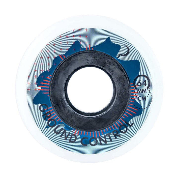 Ground Control CM Turbulence Aggressive Inline Wheels White - 4 Pack - Lucky Skates