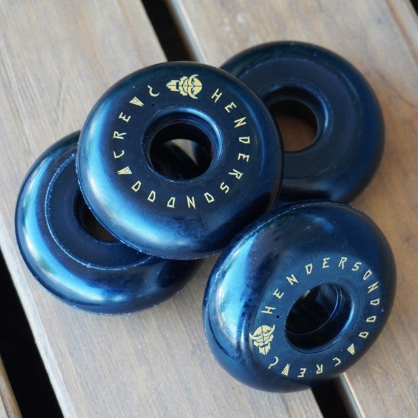 Ground Control Henderson Inline Wheels 64mm 90A Black - 4 Pack - Lucky Skates