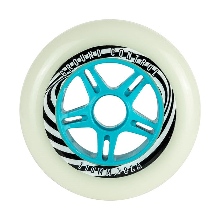 Ground Control Glow In The Dark Inline Skate Wheel 110mm 82A - 6 Pack - Lucky Skates