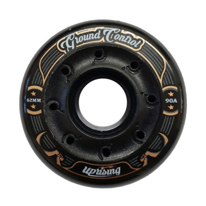 Ground Control Uprising Inline Aggressive Wheels Black - 4 Pack - Lucky Skates