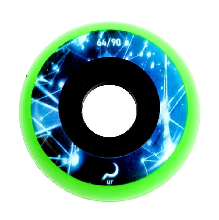 Ground Control UR Constellation Aggressive Inline Wheels Green - 4 Pack - Lucky Skates