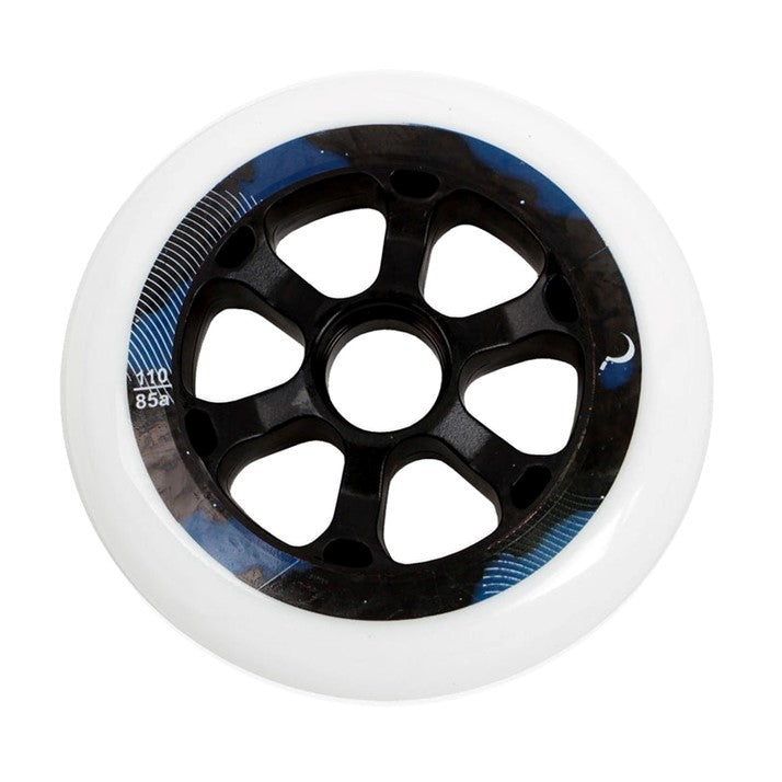 Ground Control UR Moon White Inline Speed Wheel - 6 Pack - Lucky Skates