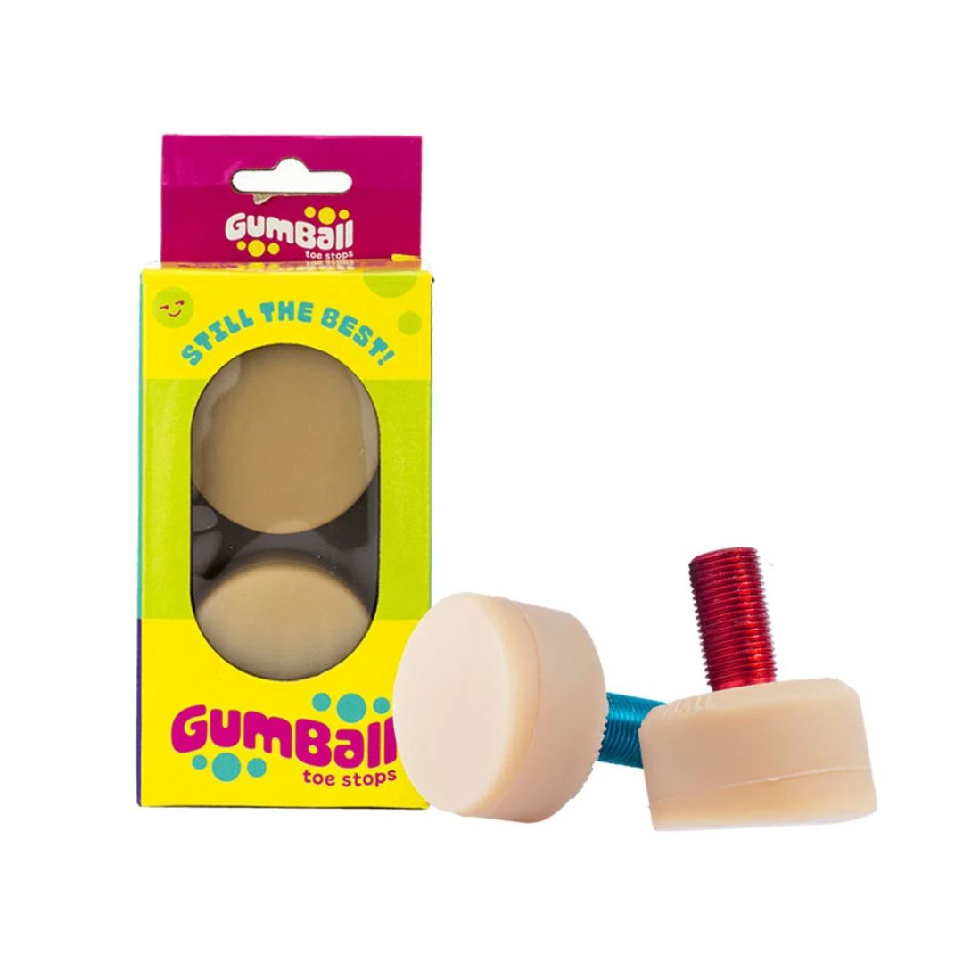 Gumball Roller Skate Toe Stops Long Stem Natural - Lucky Skates 