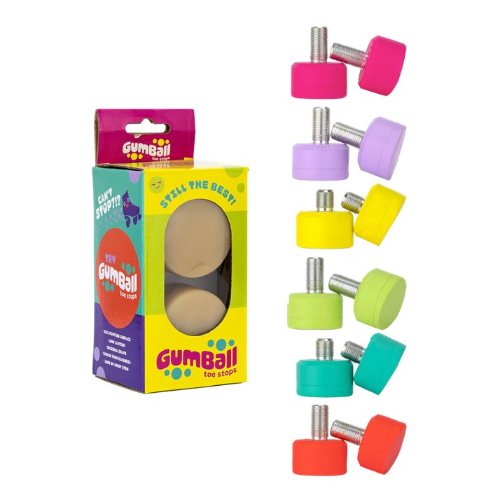 Gumball Roller Skate Toe Stops LOng Stem, Short Stem - Lucky Skates