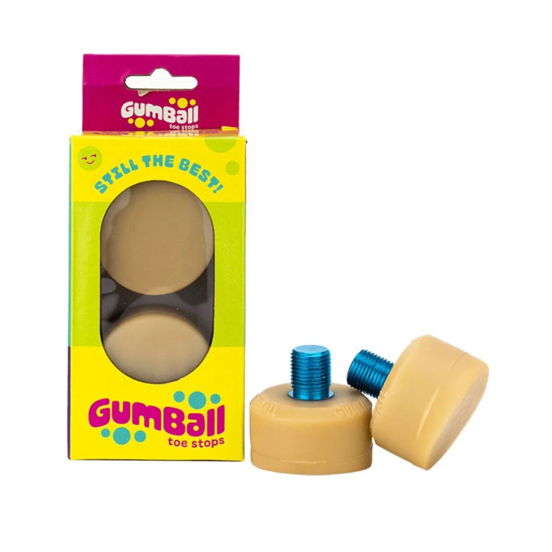 Gumball Roller Skate Toe Stops Short Stem Natural - Lucky Skates 
