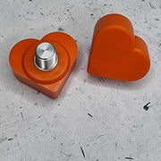 orange short stemmed roller skate toe stops 