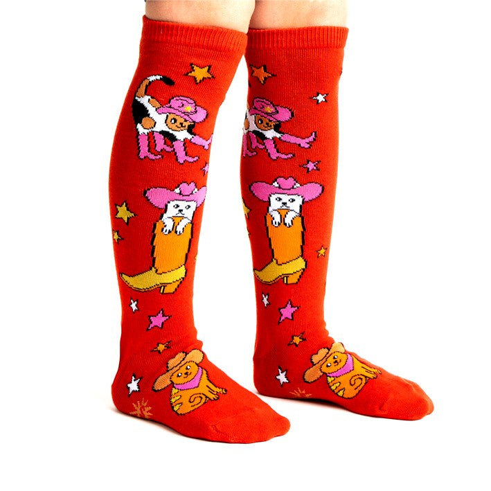 Sock It To Me Herding Cats Junior Knee High Socks - Lucky Skates 
