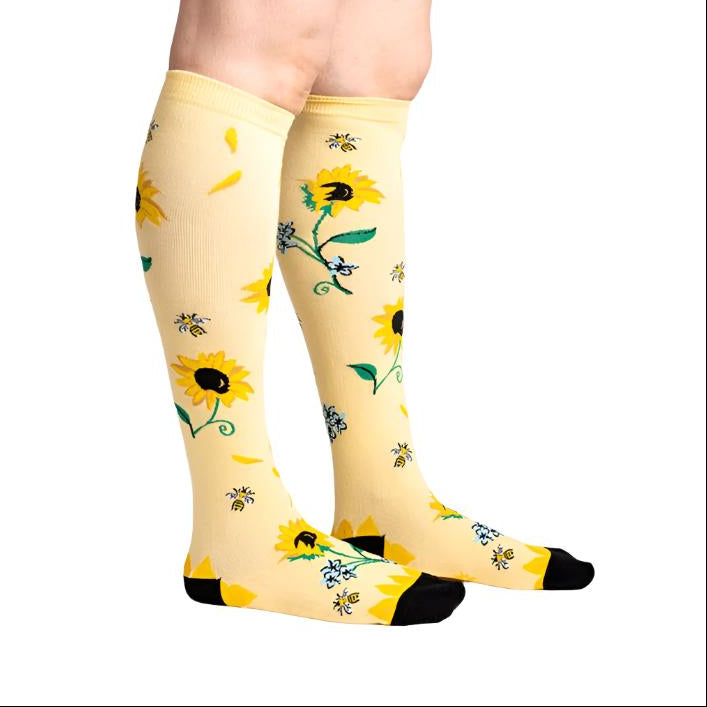 Sock It To Me Here Comes The Sun Knee High Socks - Lucky Skates