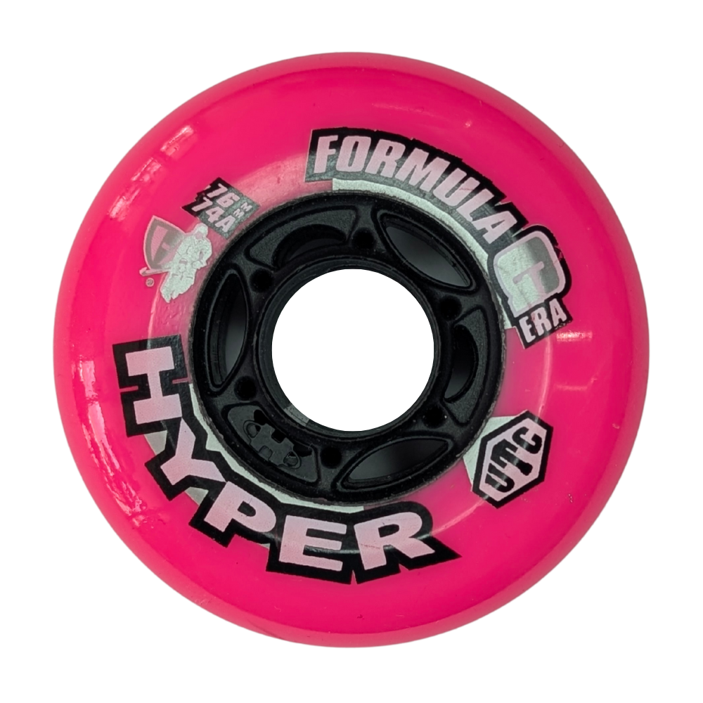 Hyper Formula G Era Pink  Indoor Inline Wheel 76mm 74A - 4 Pack - Lucky Skates